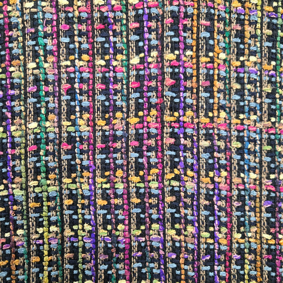 Vintage Giancarlo Ferrari Silk Blend Multicolor Boucle Tweed Jacket Size Large - Picture 9 of 10